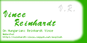 vince reinhardt business card